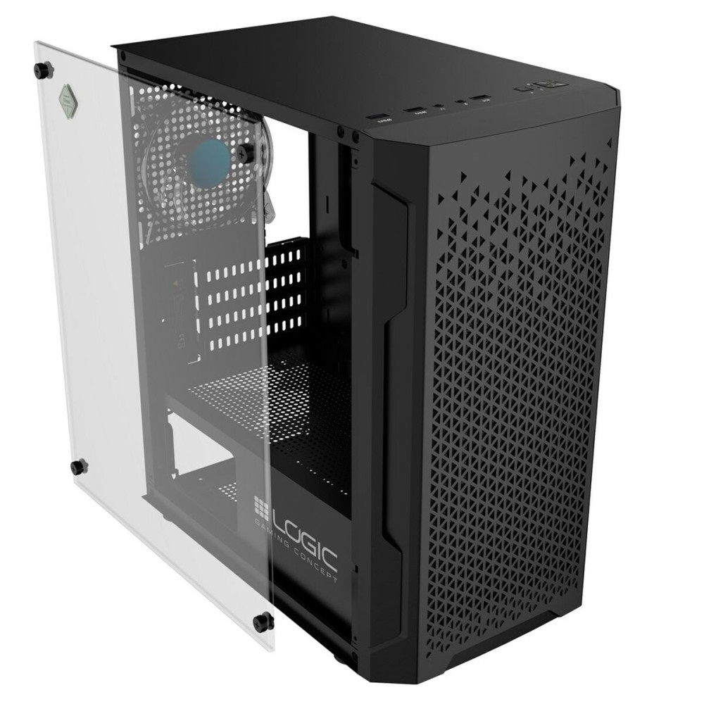 ATX Semi-Tower Gehäuse Logic AM-ARAMIS-10-0000000-0002 Schwarz