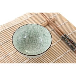 Set de sushi DKD Home Decor 14,5 x 14,5 x 35 cm Grès Oriental (16 Pièces)