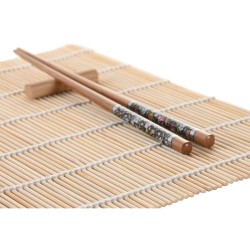 Sushi-Set DKD Home Decor 14,5 x 14,5 x 35 cm Steingut Orientalisch (16 Stücke)