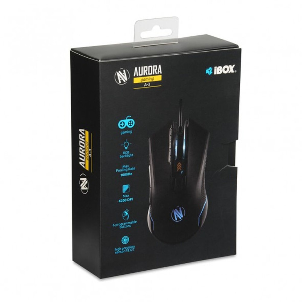 Souris Optique Ibox AURORA A-3 Noir