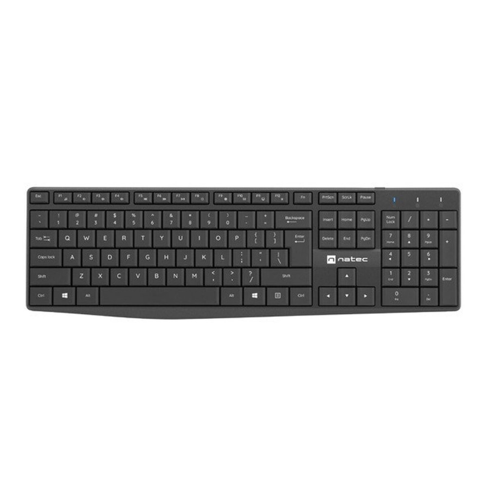 Tastatur mit Maus Natec NZB-1989 Schwarz QWERTY Qwerty US