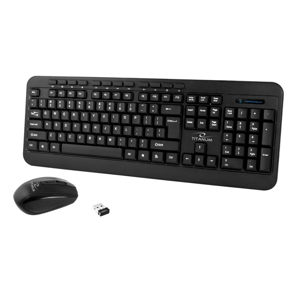 clavier et souris Titanum TK109 Noir