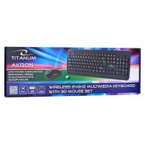 clavier et souris Titanum TK109 Noir