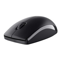 Tastatur mit Drahtloser Maus Trust Primo Schwarz Schwarzweiß Englisch EEUU Qwerty US