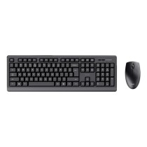 Clavier et souris sans fil Trust Primo Noir Monochrome Anglais EEUU Qwerty US