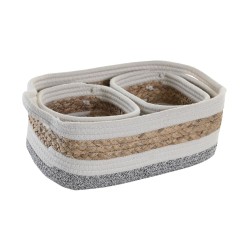 Dekorative Box DKD Home Decor Naturfaser 33 x 23 x 13 cm