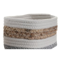 Decorative box DKD Home Decor Natural Fibre 33 x 23 x 13 cm