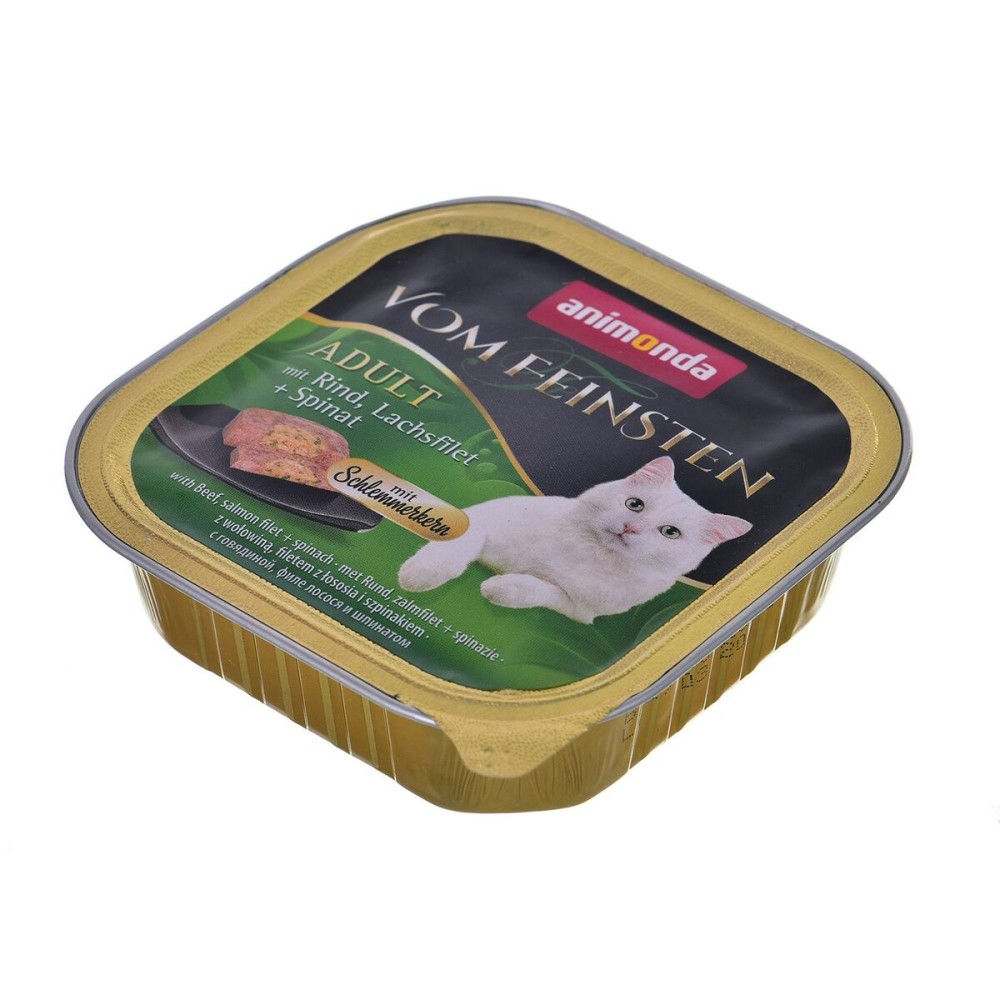 Cat food Animonda Vom Feinsten Salmon Veal Spinach 100 g 100 L
