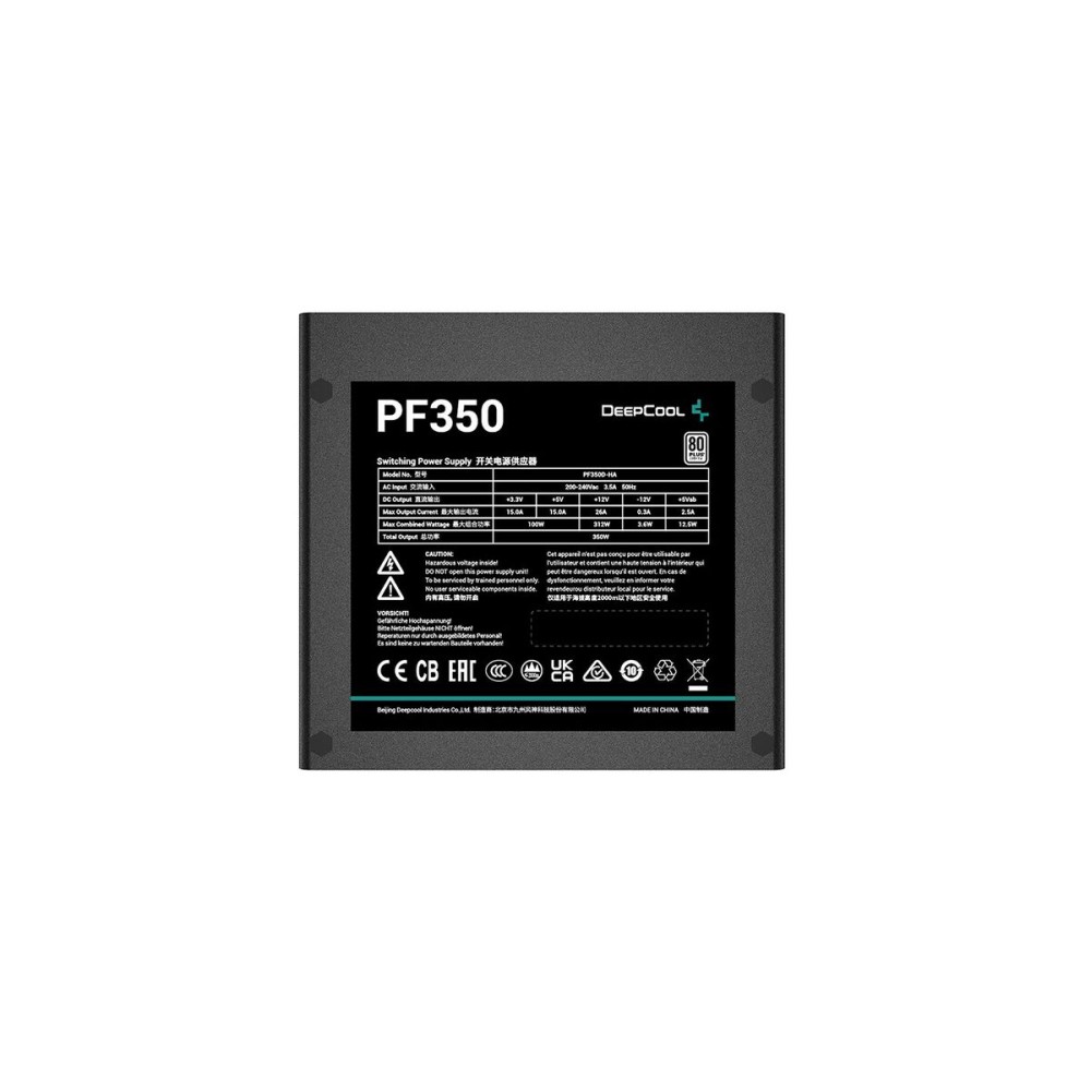 Bloc d’Alimentation DEEPCOOL R-PF350D-HA0B-EU ATX 350 W 80 PLUS White