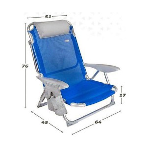 Strandstuhl Colorbaby 51 x 45 x 76 cm Blau