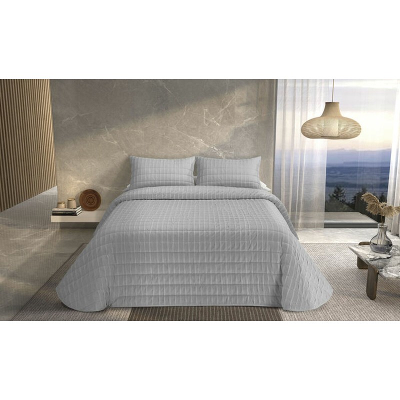 Bedspread (quilt) Pierre Cardin ONDAS Pearl Gray Super king (3 Pieces)