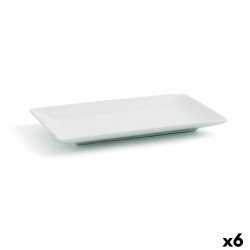 Teller Quid Gastro Fun klein Weiß aus Keramik 16,5 x 9,5 x 2 cm (6 Stück) (Pack 6x)