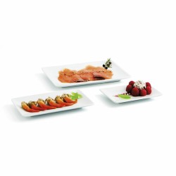 Teller Quid Gastro Fun klein Weiß aus Keramik 16,5 x 9,5 x 2 cm (6 Stück) (Pack 6x)