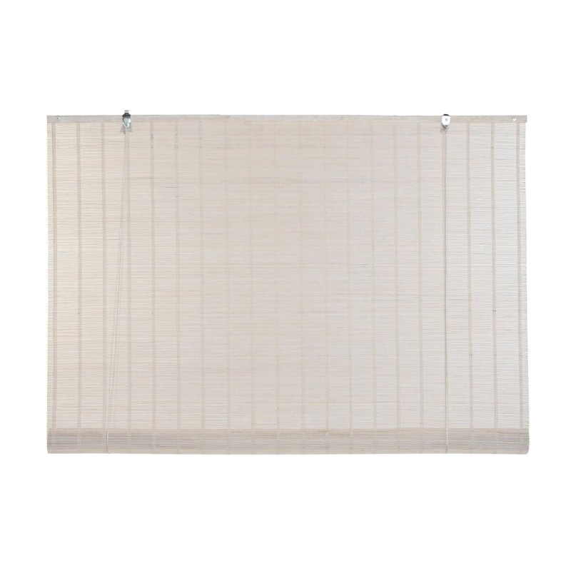 Rollo DKD Home Decor Lackierung Weiß Bambus 120 x 2 x 230 cm