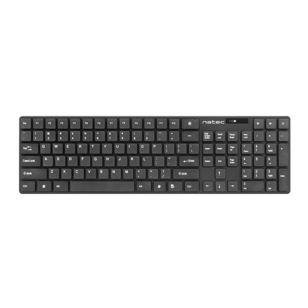clavier et souris Natec Stingray Noir QWERTY Qwerty US