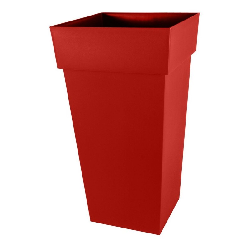 Planter EDA Tuscany 43,3 x 43,3 x 80 cm Squared Red polypropylene