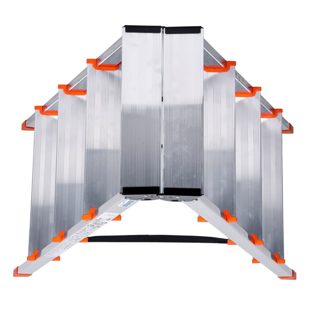 4-step folding ladder Krause 120403 Silver Aluminium