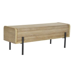 Banquette DKD Home Decor Naturel Bois Métal 120 x 40 x 43 cm