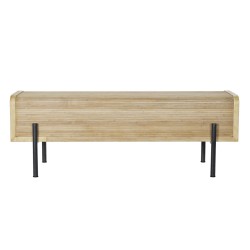 Banquette DKD Home Decor Naturel Bois Métal 120 x 40 x 43 cm