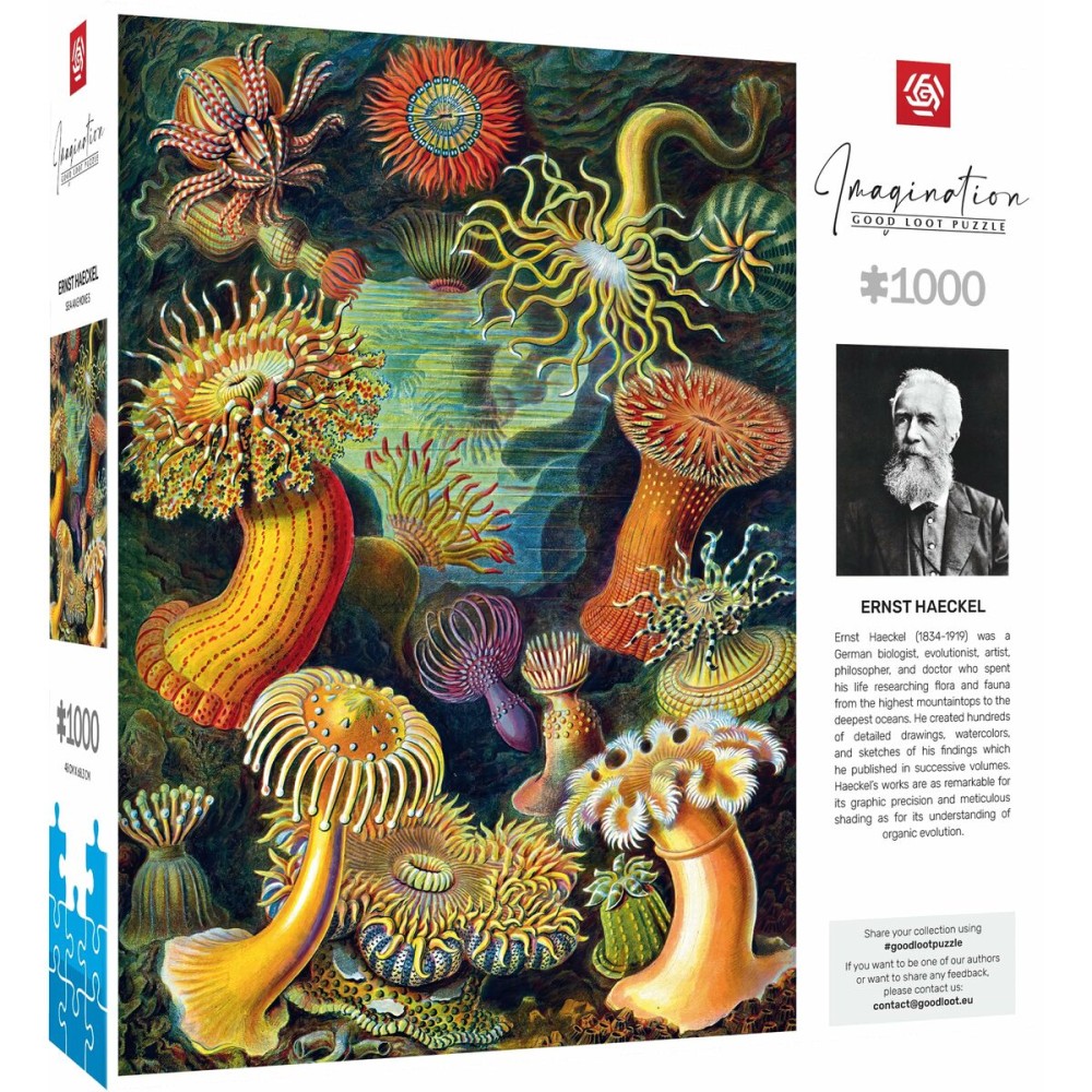 Puzzle Cenega Publishing Ernst Haeckel Criaturas marinas 1000 Pieces