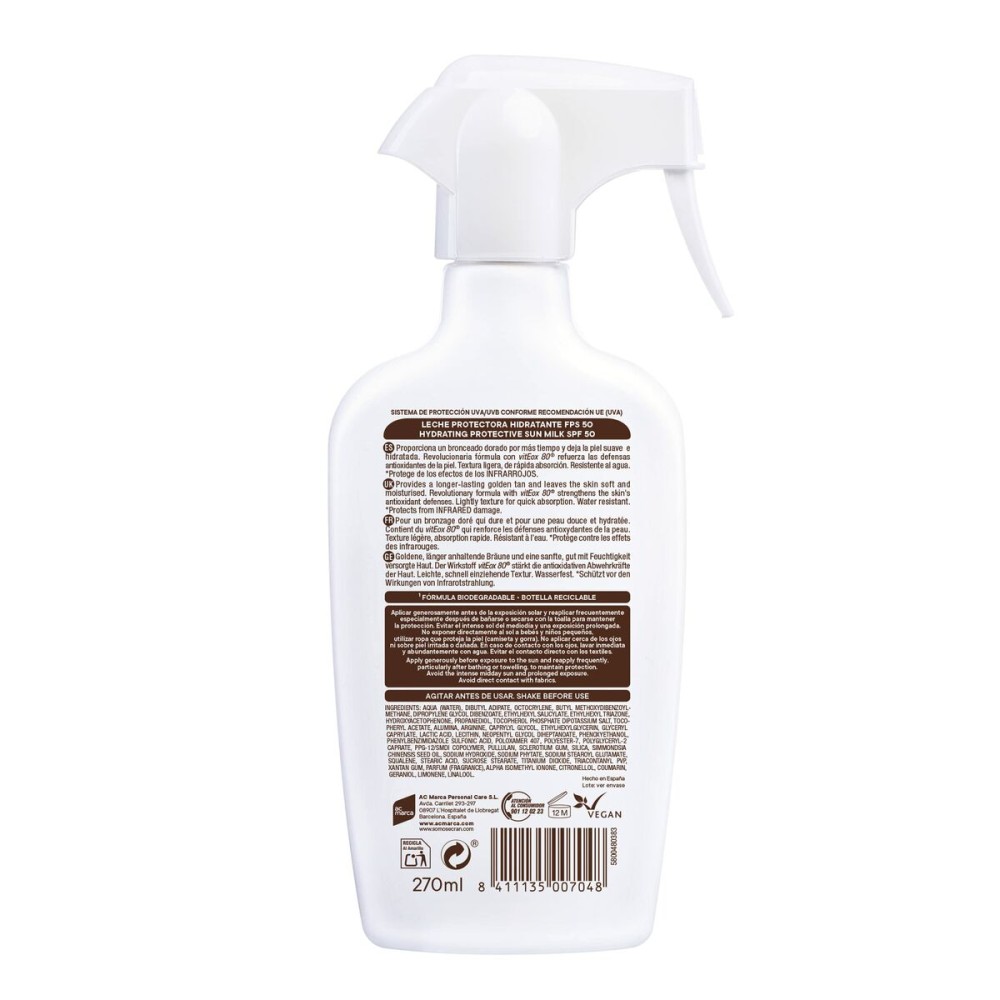 Protecteur Solaire Ecran Spf 50 270 ml Unisexe