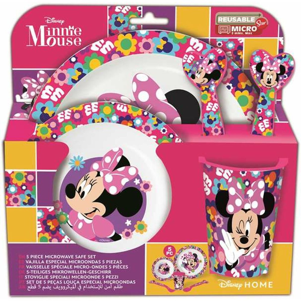 Children's dish set Minnie Mouse Minnie Bold Florals 5 Pieces
