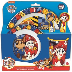 Set de vaisselle pour enfants The Paw Patrol Boy Rescue Pups 5 Pièces