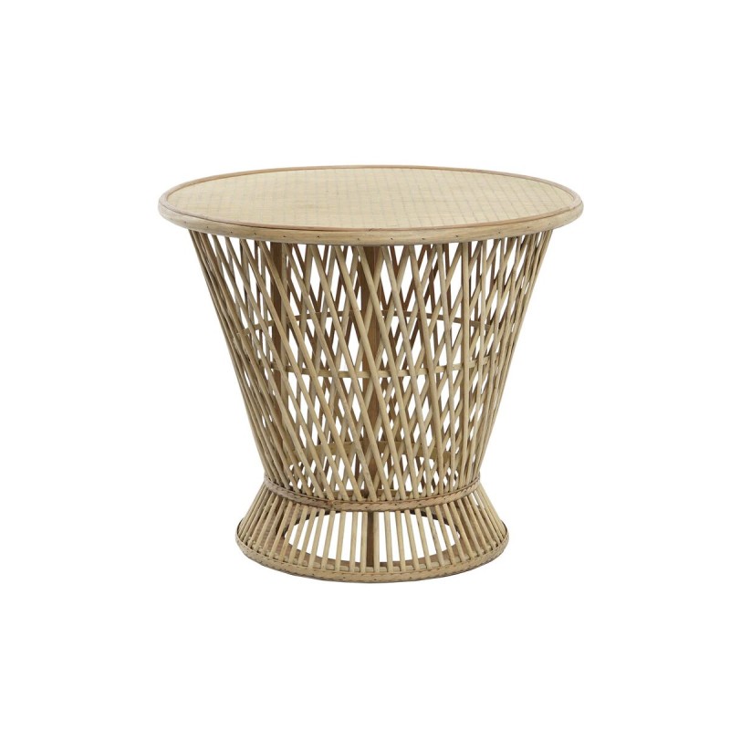 Table d'appoint DKD Home Decor Marron Clair Bambou 60 x 60 x 52 cm