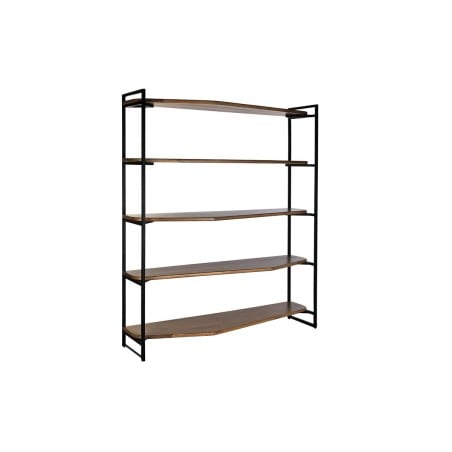 Shelves DKD Home Decor Black Natural Metal Mango wood 150 x 40 x 181 cm