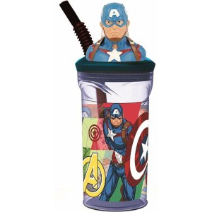 Cup with Straw The Avengers Seven Wonders Captain America 360 ml