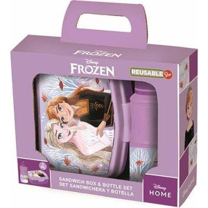 Brotzeitdose mit Flasche Frozen Autumn Leaves
