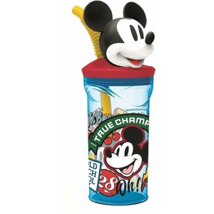 Cup with Straw Mickey Mouse True Champions 360 ml