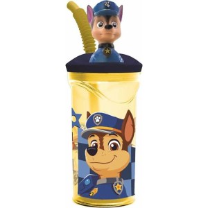 Becher mit Strohhalm The Paw Patrol Boy Rescue Pups 360 ml