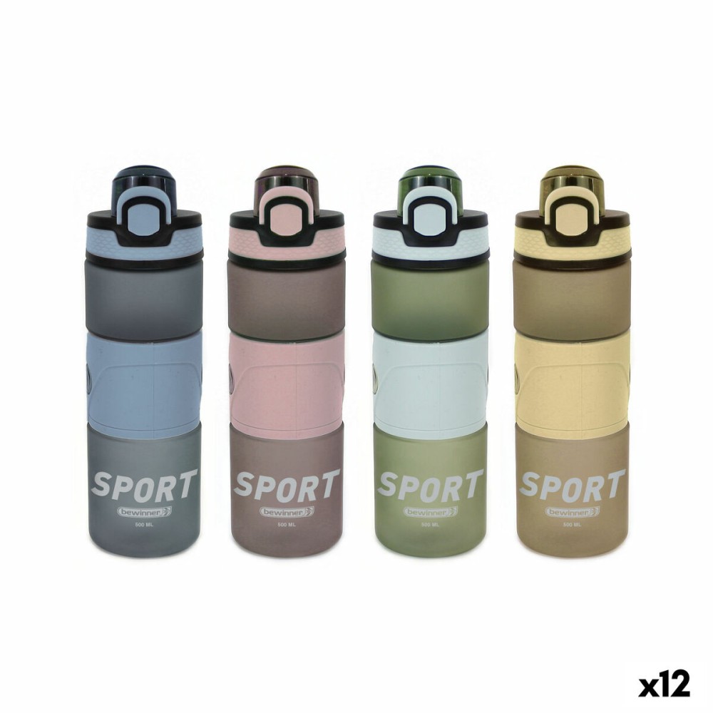 Bouteille d'eau Bewinner 500 ml 0,5 L 7 x 20,5 cm (12 Unités)