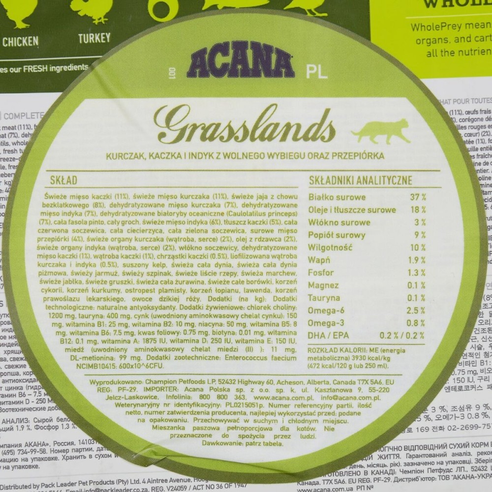 Katzenfutter Acana Huhn Fisch 340 g