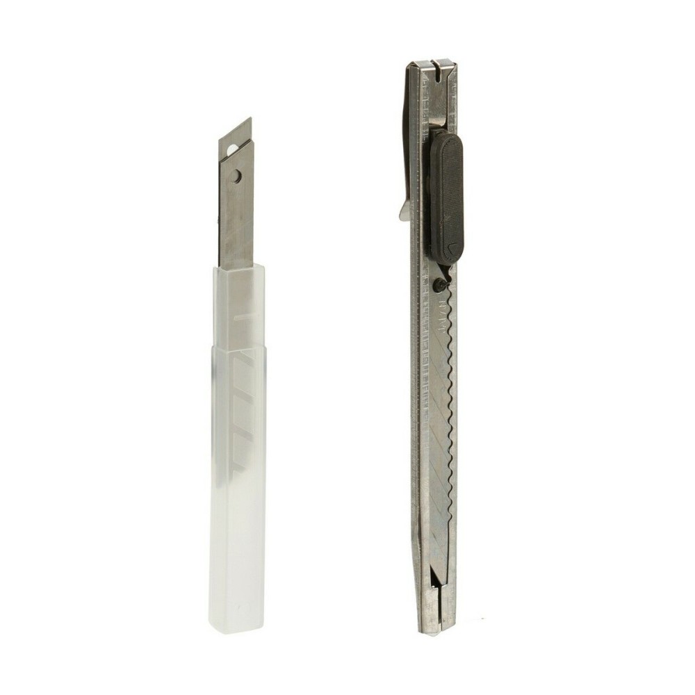 Cutter Satz Silberfarben Metall Kunststoff 1,5 x 18,5 x 10 cm (24 Stück)