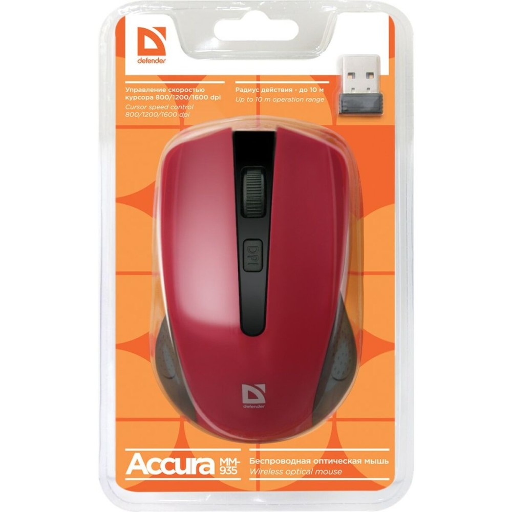 Souris sans-fil Defender MM-935 Rouge