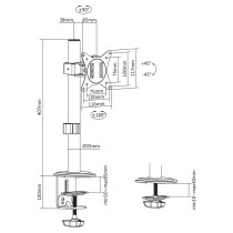 Support de table d'écran MacLean MC-751N 17" 32"