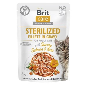 Katzenfutter Brit Sterilized Lachsfarben Thunfisch 85 g
