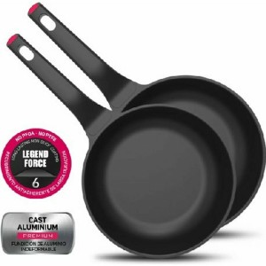 Non-stick frying pan Taurus 980931000 Black Ø 24 cm Aluminium (2 pcs)