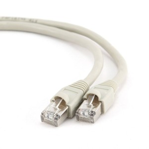 Câble Réseau Rigide UTP 6ème Catégorie GEMBIRD PP6U-5M Blanc Gris 5 m