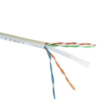 Câble Réseau Rigide UTP 6ème Catégorie GEMBIRD PP6U-5M Blanc Gris 5 m