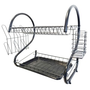 Abtropfsieb für die Spüle Feel Maestro MR-1025-38-BLACK 38 x 24 x 39 cm Schwarz