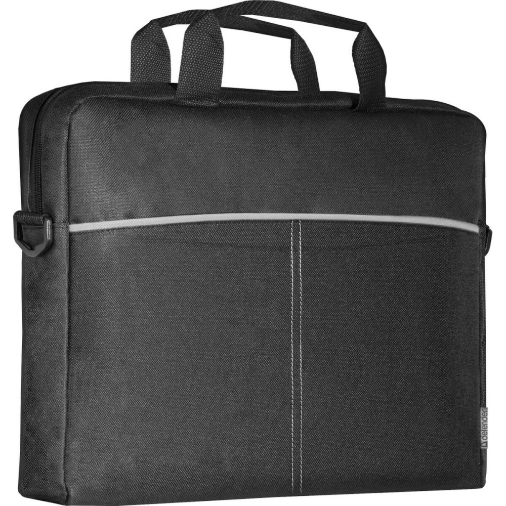 Laptoptasche Defender Lite Schwarz Grau Schwarzweiß 15,6''