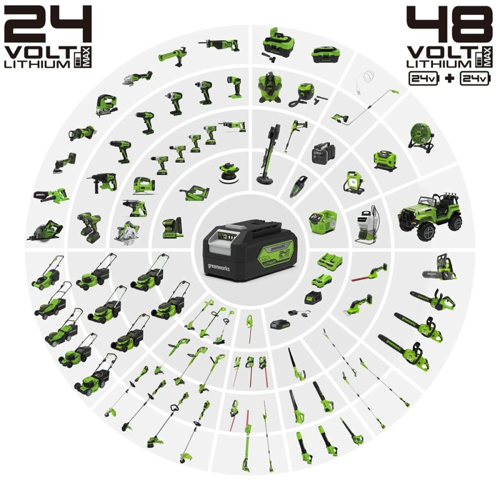 Rechargeable lithium battery Greenworks 2932407 220-240 V