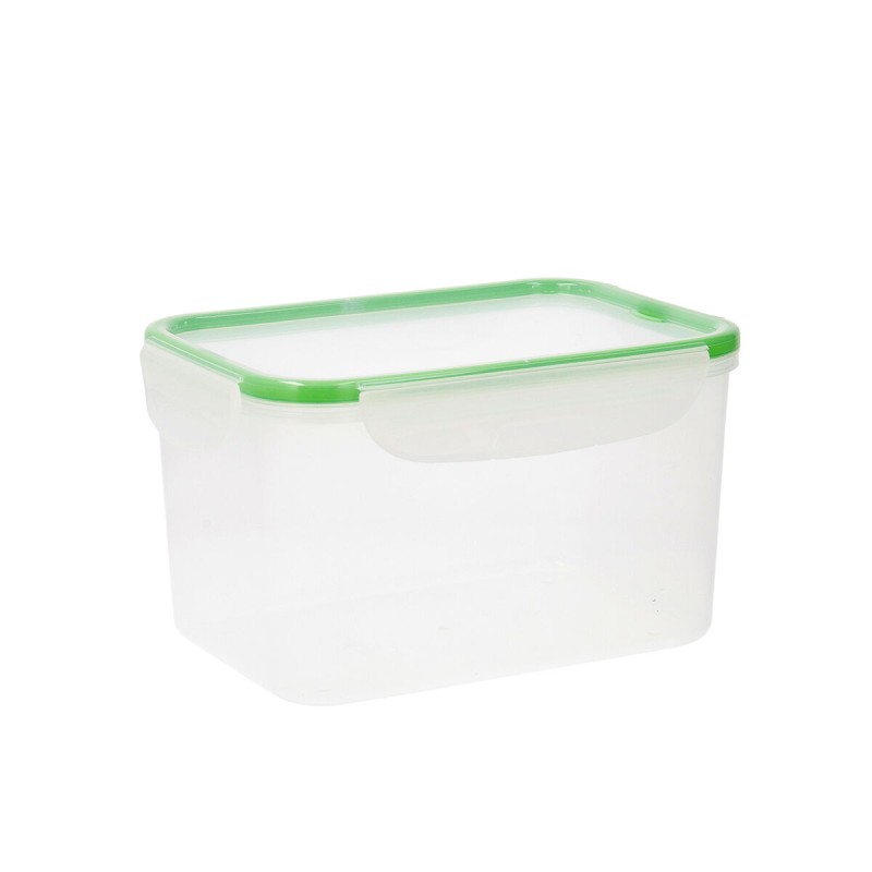 Lunch box Quid Greenery 2,8 L Transparent Plastic (4 Units) (Pack 4x)