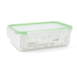 Lunchbox Quid Greenery 1,4 L Durchsichtig Kunststoff (Pack 4x)