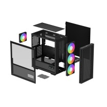 Boîtier ATX semi-tour DEEPCOOL CH560 DIGITAL Noir Multicouleur