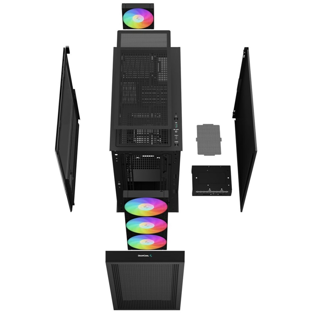 Boîtier ATX semi-tour DEEPCOOL CH560 DIGITAL Noir Multicouleur