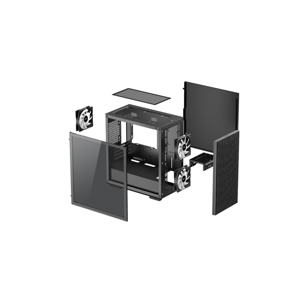 Boîtier ATX semi-tour DEEPCOOL MATREXX 40 Noir Multicouleur